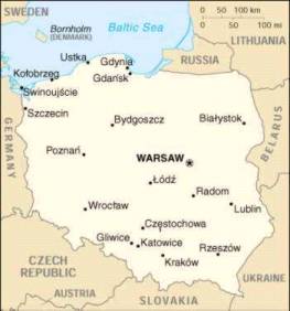 map of poland